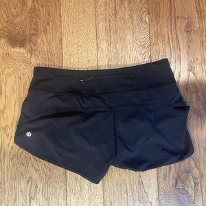 Lulu Lemon Black Running Shorts Size 4